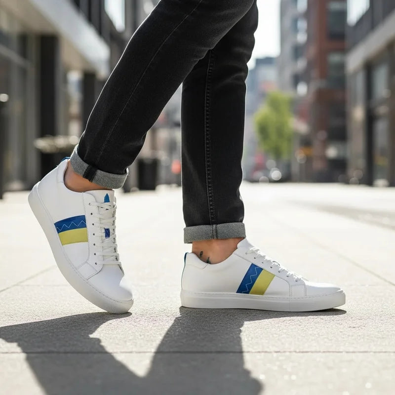  Upster - Spikers (Blanc (Spi Jaune/bleu))